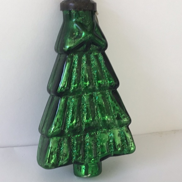 Glass 5” Christmas Tree Ornament Heavy Glass - Picture 9 of 11